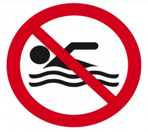 УВАГА! Заборонено купання в місцях відпочинку р.Рось 