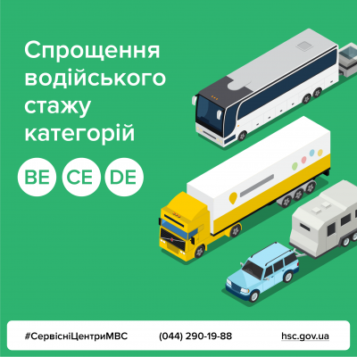Спрощено підтвердження водійського стажу
